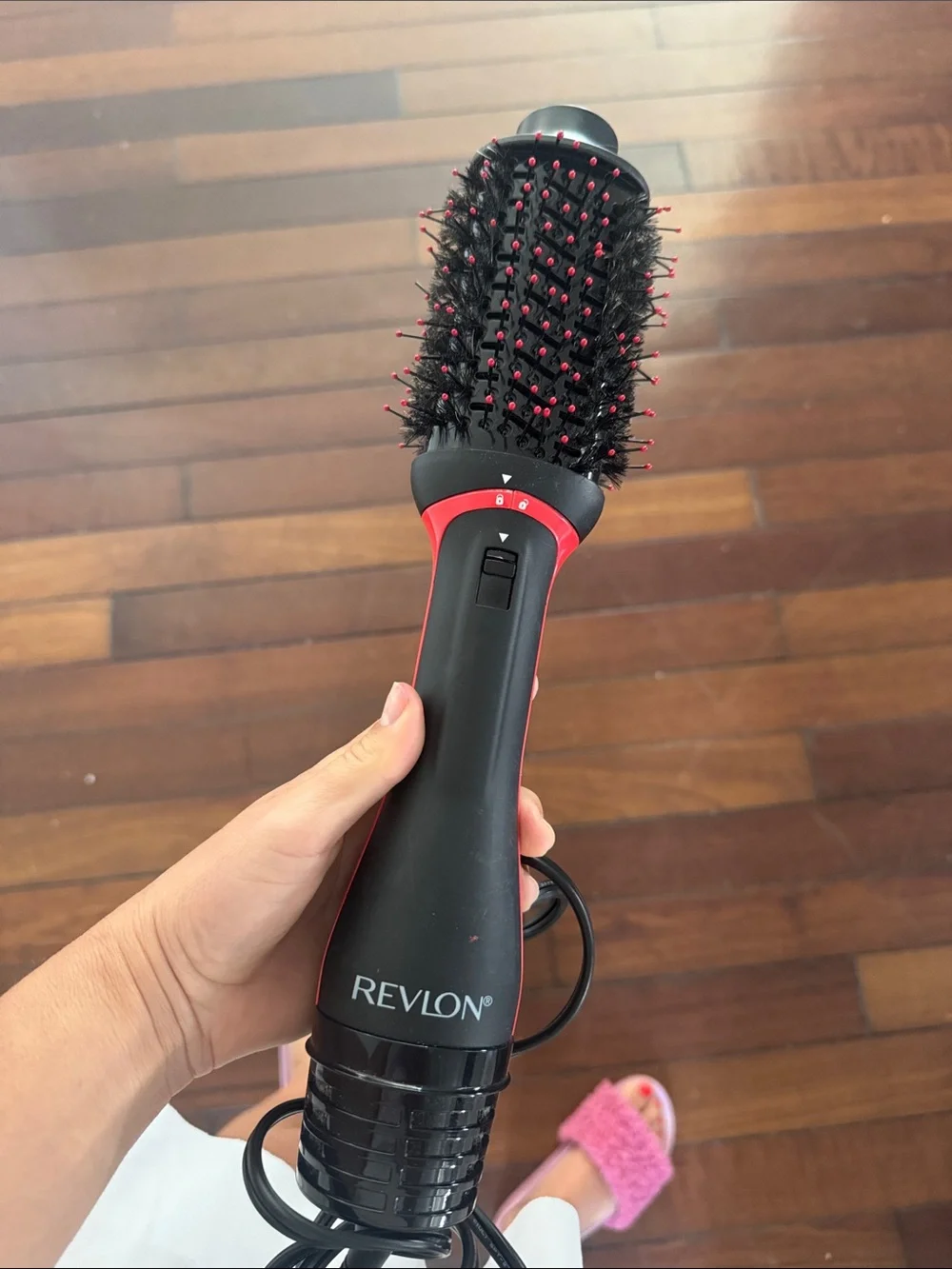 Revlon Black and Red Round Hot Air Styling Brush